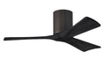 Load image into Gallery viewer, Irene Hugger 3-Blade Ceiling Fan - Textured Bronze Finish with Matte Black Blades
