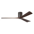 Load image into Gallery viewer, Irene Hugger 3-Blade Ceiling Fan - Textured Bronze Finish with Walnut Blades
