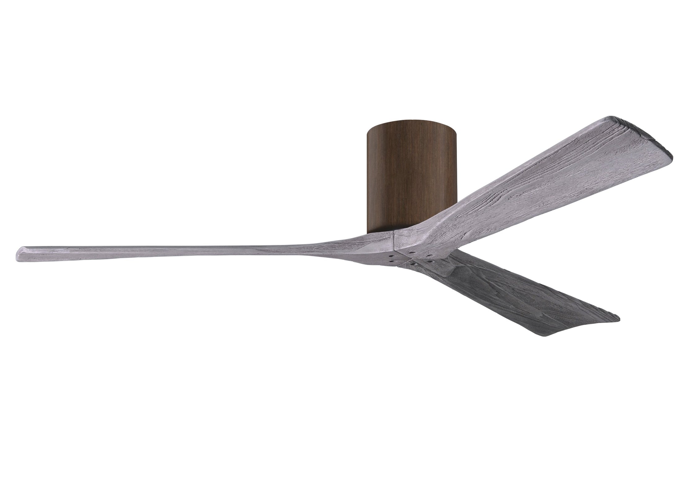 Irene Hugger 3-Blade Ceiling Fan - Walnut Finish with Barn Wood Blades