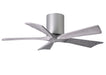 Irene Hugger 5-Blade Ceiling Fan - Brushed Nickel Finish with Barn Wood Blades 