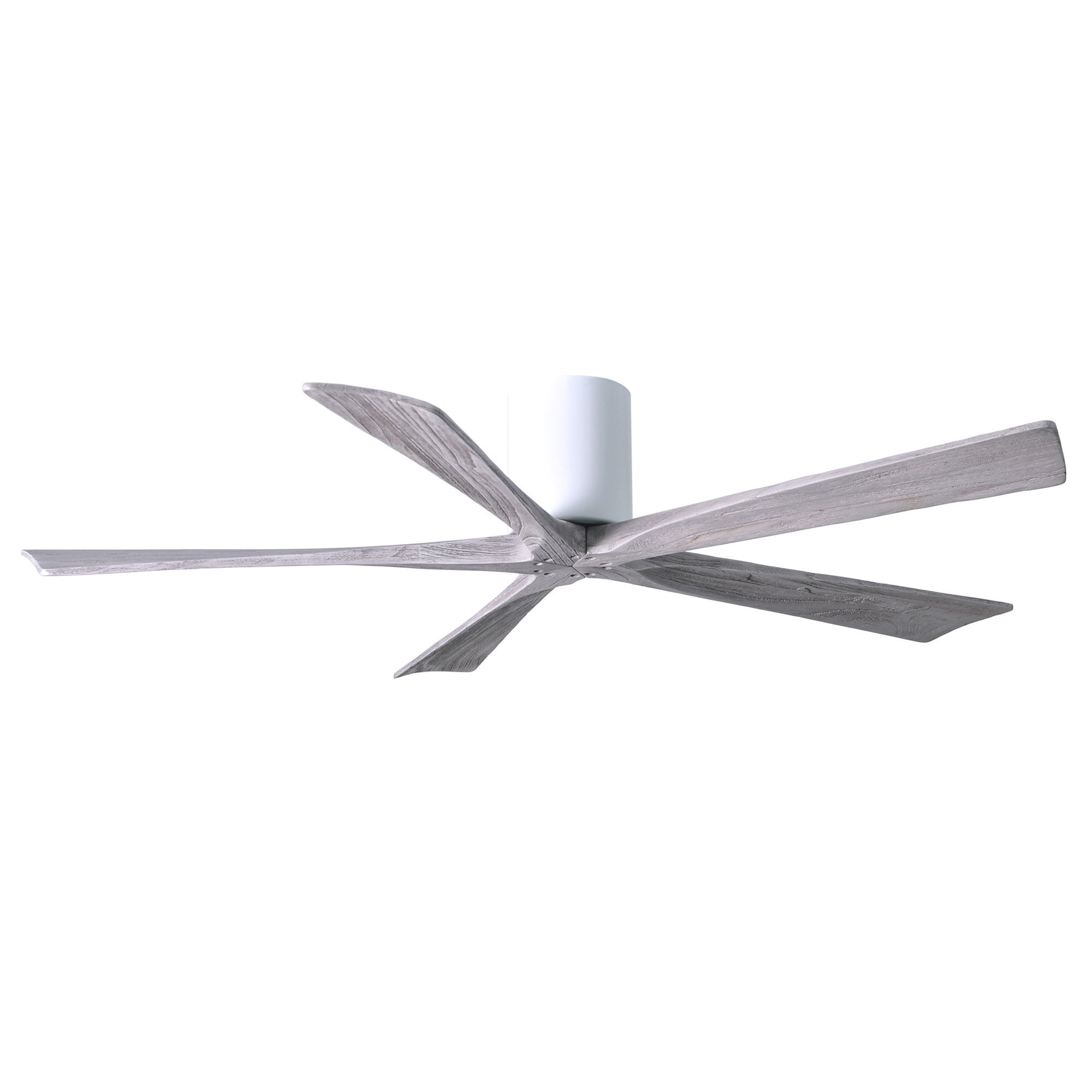 Irene Hugger 5-Blade Ceiling Fan - Gloss White Finish with Barn Wood Blades