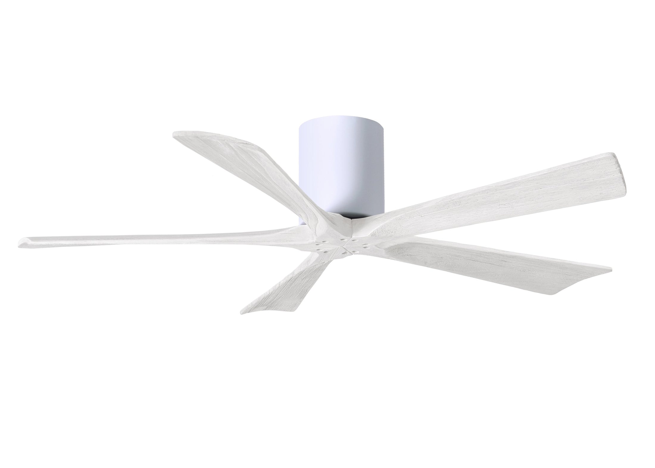 Irene Hugger 5-Blade Ceiling Fan - Gloss White Finish with Matte White Blades