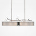 Ironwood Linear Suspension Light - Satin Nickel/Frosted Granite