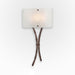 Ironwood Sprout Glass Wall Sconce - Oil Rubbed Bronze/Frosted Granite