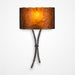 Ironwood Sprout Glass Wall Sconce - Gunmetal/Bronze Granite