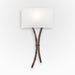 Ironwood Sprout Linen Wall Sconce - Oil Rubbed Bronze/Linen Shade