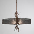 Load image into Gallery viewer, Ironwood Square Chandelier - Oiled Rubbed Bronze/Smoke Granite
