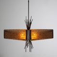 Load image into Gallery viewer, Ironwood Square Chandelier - Gunmetal/Bronze Granite
