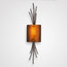 Ironwood Thistle Glass Wall Sconce - Oil Rubbed Bronze/Bronze Granite
