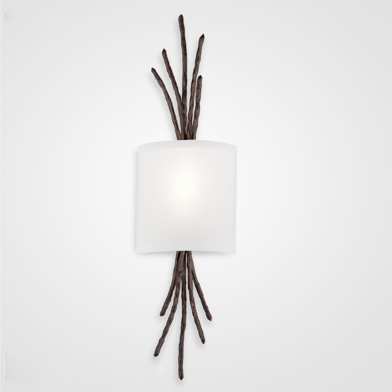 Ironwood Thistle Linen Wall Sconce - Oiled Rubbed Bronze/Linen Shade