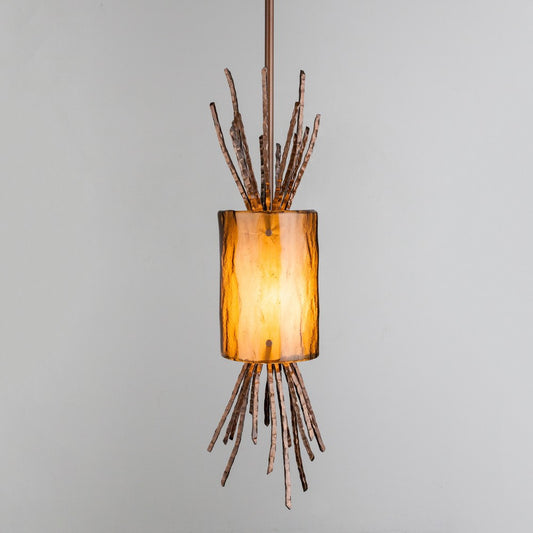 Ironwood Thistle Pendant Light - Oiled Rubbed Bronze/Bronze Granite
