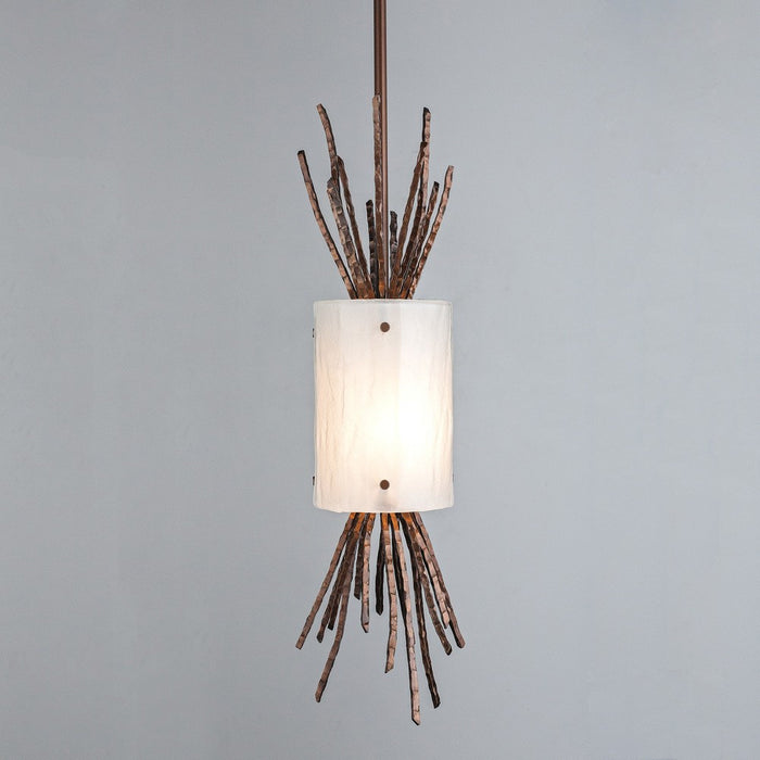 Ironwood Thistle Pendant Light - Oiled Rubbed Bronze/Frosted Granite