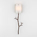 Ironwood Twig Glass Wall Sconce - Oiled Rubbed Bronze/Frosted Granite