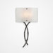 Ironwood Twist Glass Wall Sconce - Gunmetal/Frosted Granite