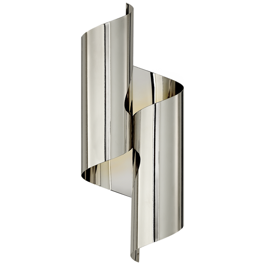 Iva Medium Wrapped Sconce - Polished Nickel