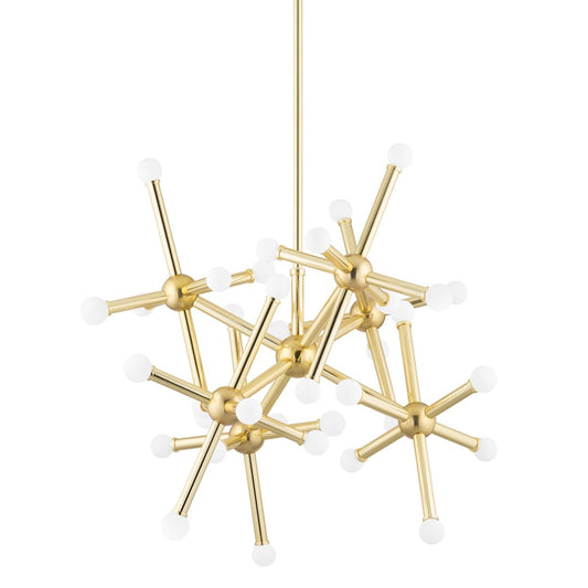 Jackstone Chandelier - Vintage Polished Brass