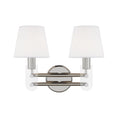 Load image into Gallery viewer, Jake 2-Light Bath Bar - Polished Nickel Finish
