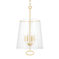 Load image into Gallery viewer, James 4-Light Pendant - Aged Brass Finish
