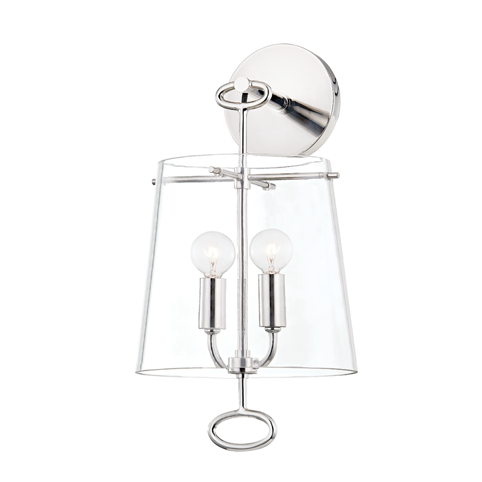 James Wall Sconce - Polished Nickel Finish