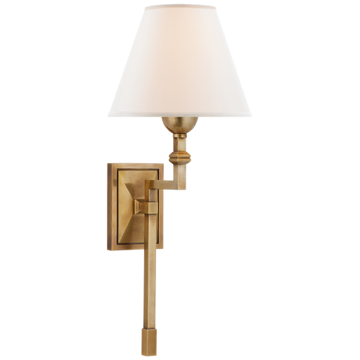 Jane Medium Single Tail Sconce - Hand-Rubbed Antique Brass
