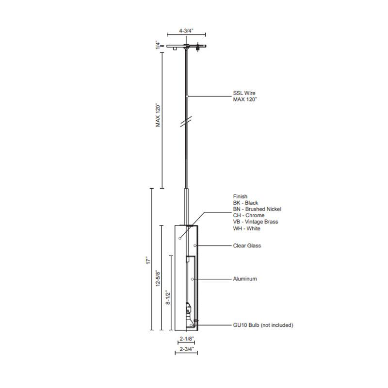Jarvis Mini Pendant - Diagram