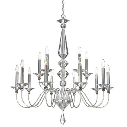 Jasmine 15 Light Chandelier Polished Silver Finish