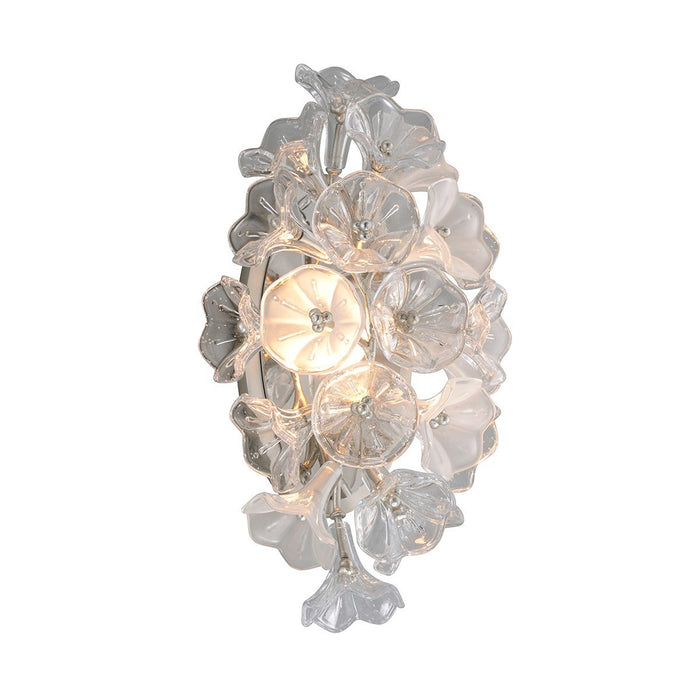 Jasmine LED Wall Sconce - Silver Leaf
