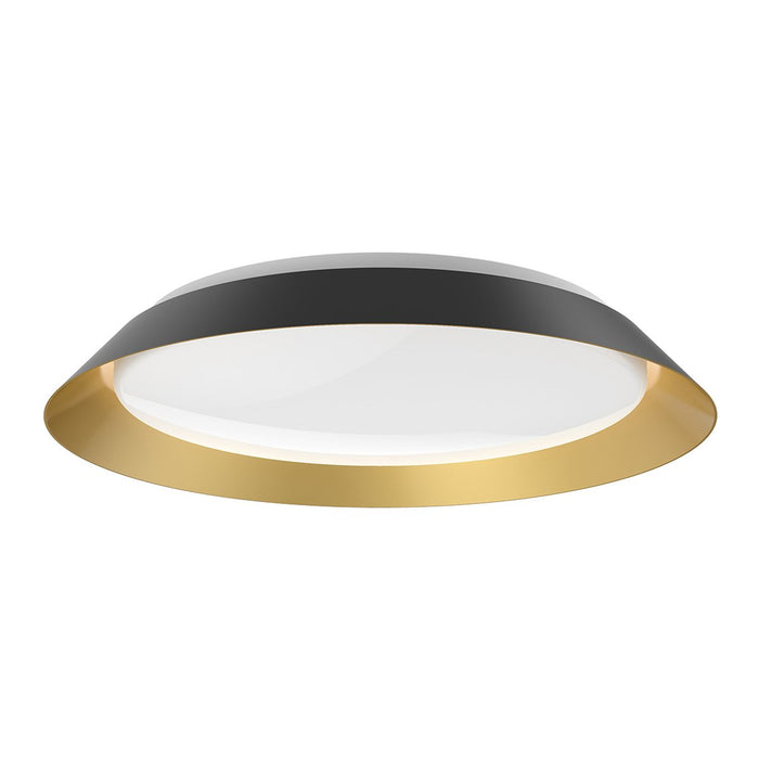 Jasper Medium LED Flushmount - Black/Gold Finish