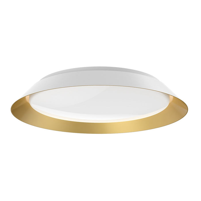 Jasper Medium LED Flushmount - White/Gold Finish