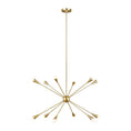 Load image into Gallery viewer, Jax Large Chandelier - Burnished Brass Finish
