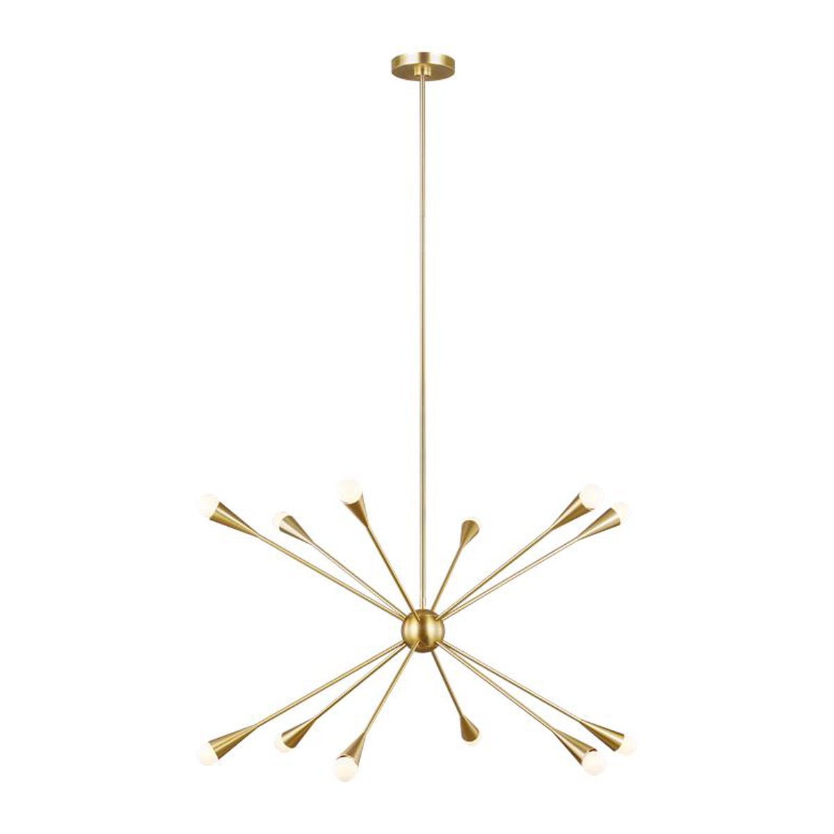 Jax Large Chandelier - Burnished Brass Finish