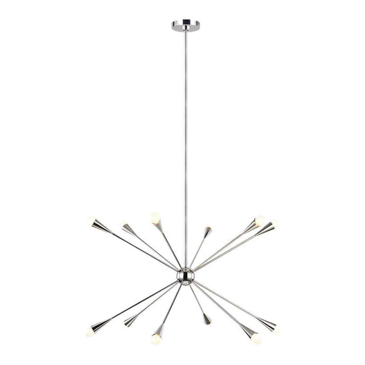 Jax Large Chandelier - Polished Nickel Finish