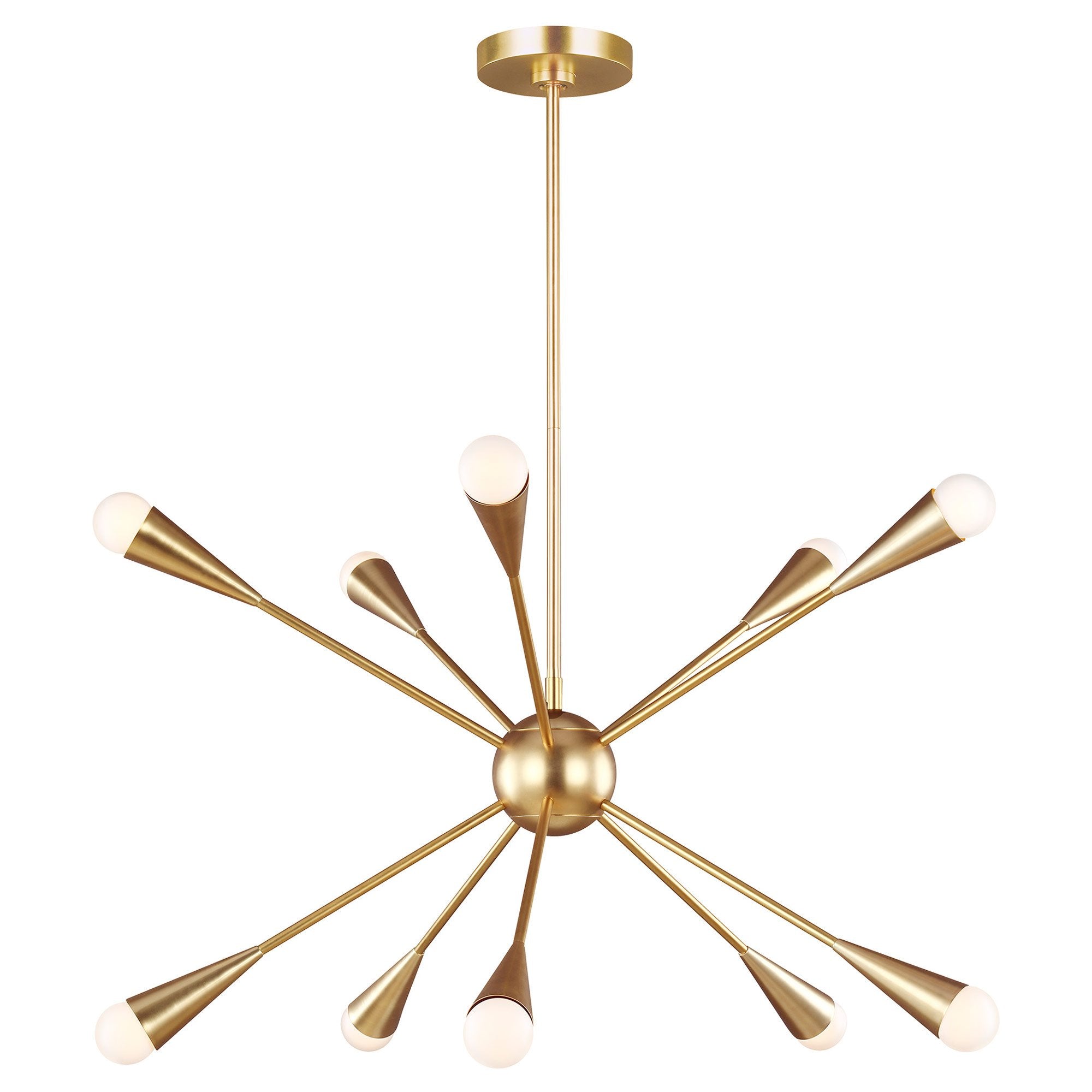 Jax Medium Chandelier - Burnished Brass Finish