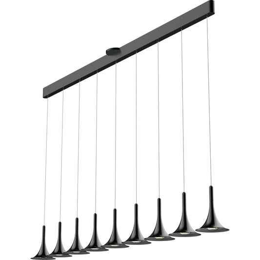 Jazz LED 7-Light Pendant - Dark Grey Finish