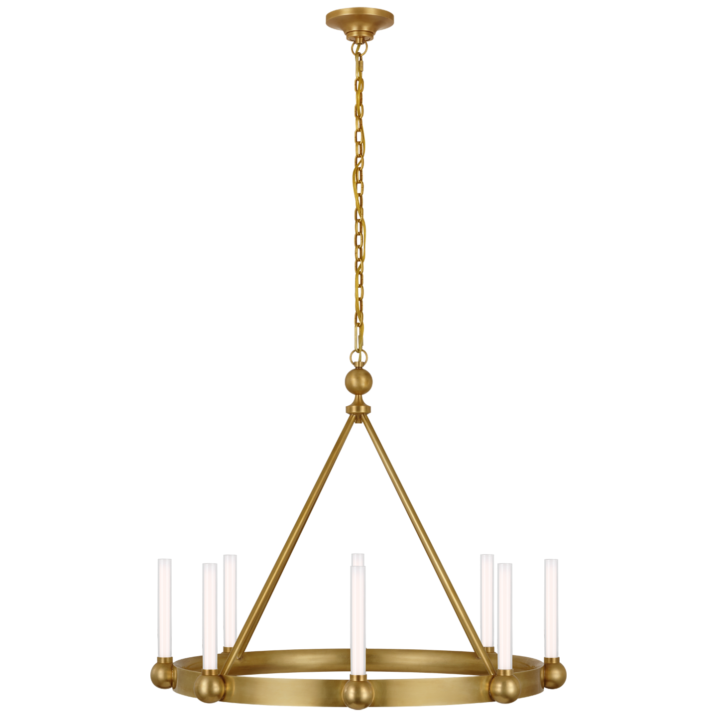 Jeffery Medium Ring Chandelier - Hand-Rubbed Antique Brass Finish