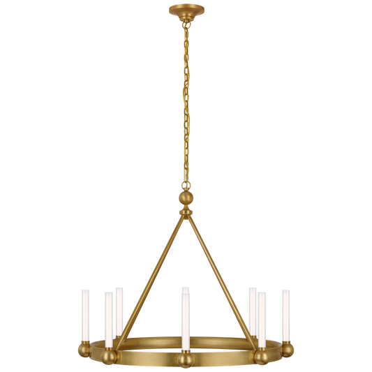 Jeffery Medium Ring Chandelier - Hand-Rubbed Antique Brass Finish