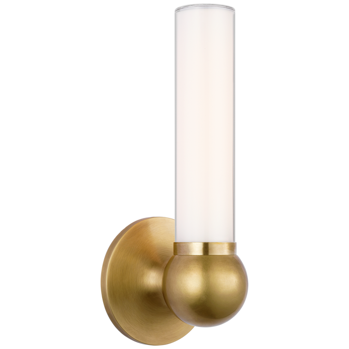 Jeffery Small Bath Sconce - Hand-Rubbed Antique Brass Finish