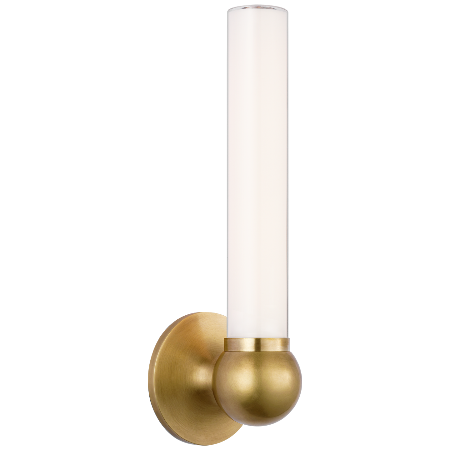 Jeffery Tall Bath Sconce - Hand-Rubbed Antique Brass Finish