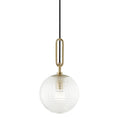 Load image into Gallery viewer, Jewett Pendant - Aged Brass
