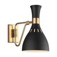 Load image into Gallery viewer, Joan Swing Arm Wall Sconce - Midnight Black Finish
