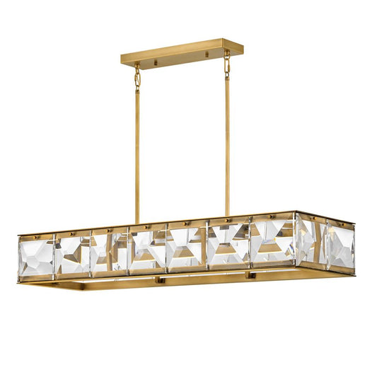 Jolie Linear Suspension - Heritage Brass Finish