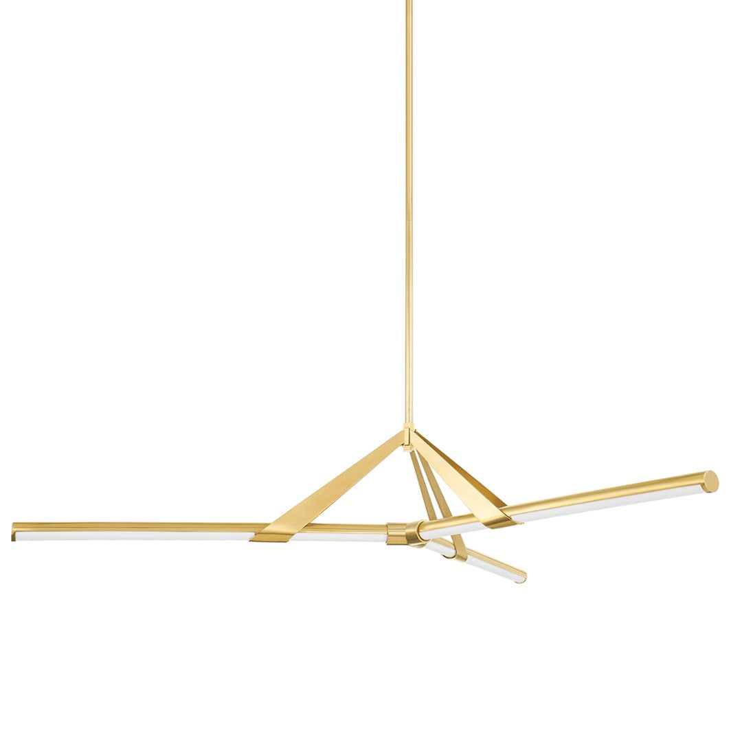 Jonas LED Chandelier - Aged Brass