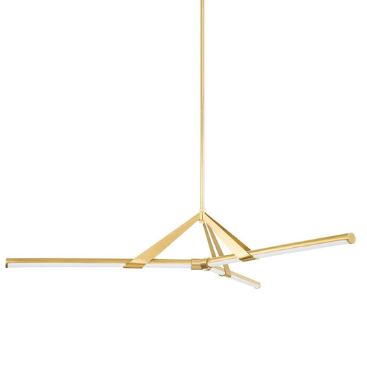 Jonas LED Chandelier - Aged Brass