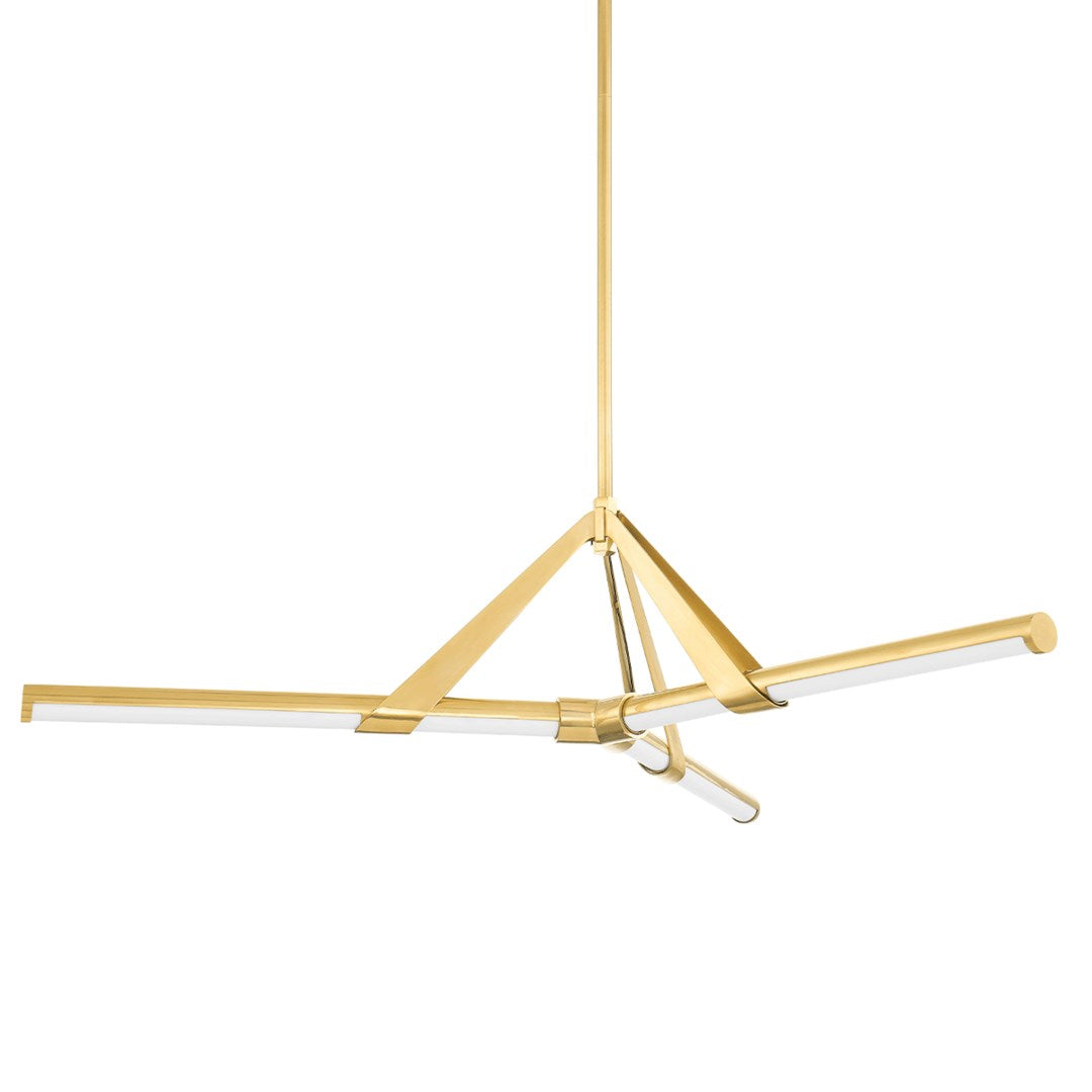 Jonas LED Chandelier - Aged Brass