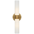 Load image into Gallery viewer, Jones Medium Double Sconce - Natural Brass Finish
