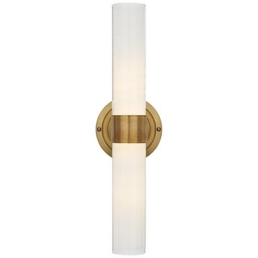 Jones Medium Double Sconce - Natural Brass Finish