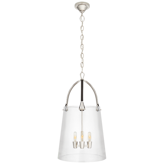 Julian Large Lantern - Polished Nickel Finish