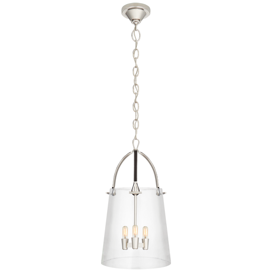 Julian Medium Lantern - Polished Nickel Finish