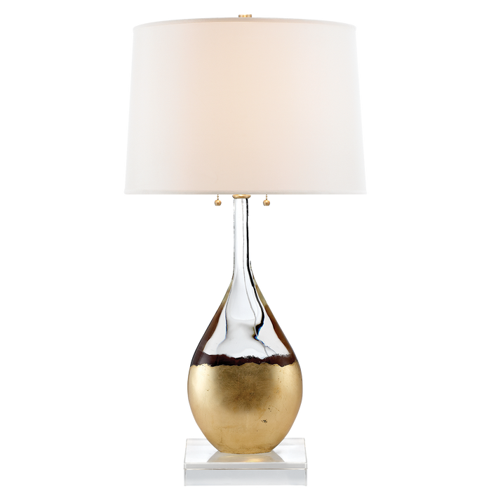 Juliette Table Lamp - Crystal and Gild with Silk Shade