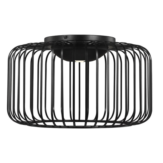 Kai Flush 15 Flush Mount - Nightshade Black Finish